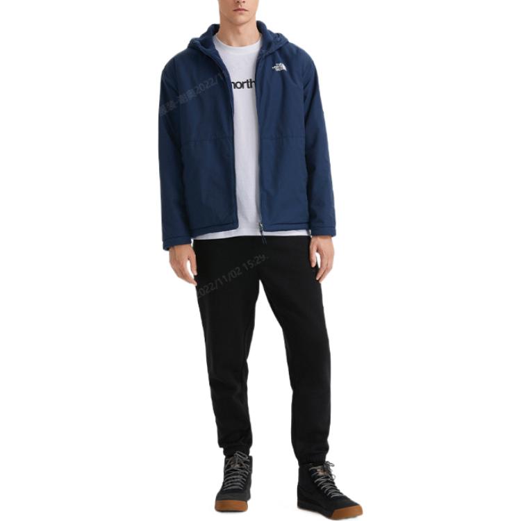 TNF Urban Exploration Reversible Logo Embroidered Hoodie Jacket Blue NF0A7QT7-9F4 圖 5