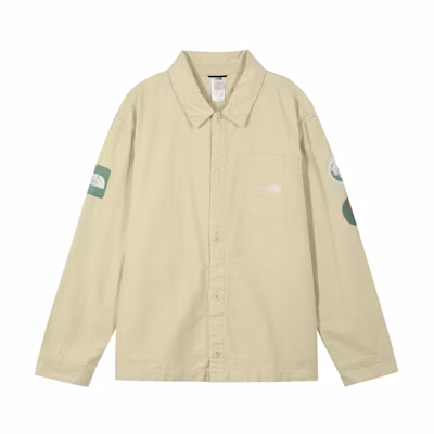 TNF Urban Exploration SS23 Earth Day Logo Shirt Jacket Khaki NF0A7ZYN-3X4