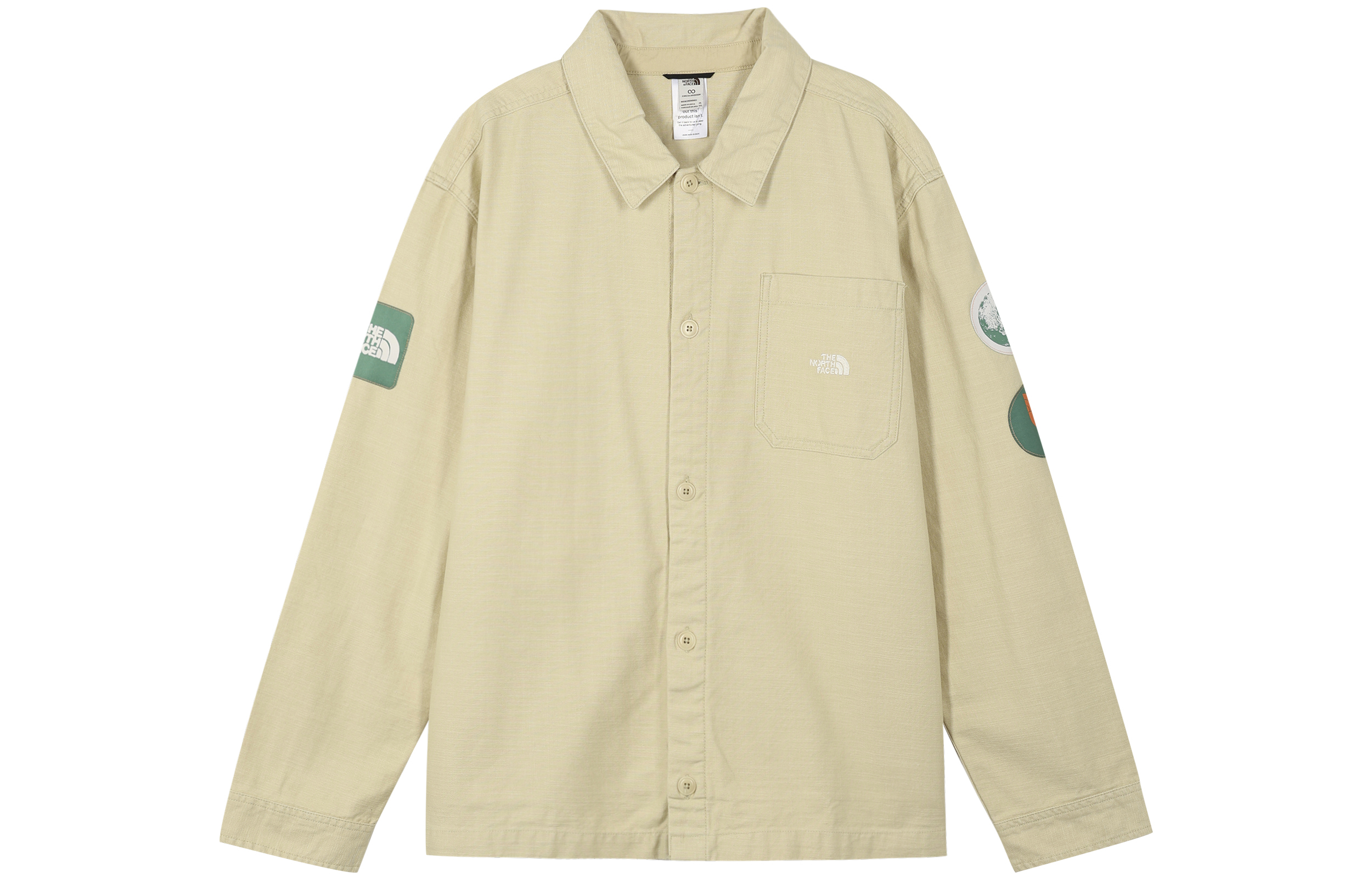 Order The North Face Urban Exploration SS23 Earth Day Logo Shirt Jacket Khaki  NF0A7ZYN-3X4