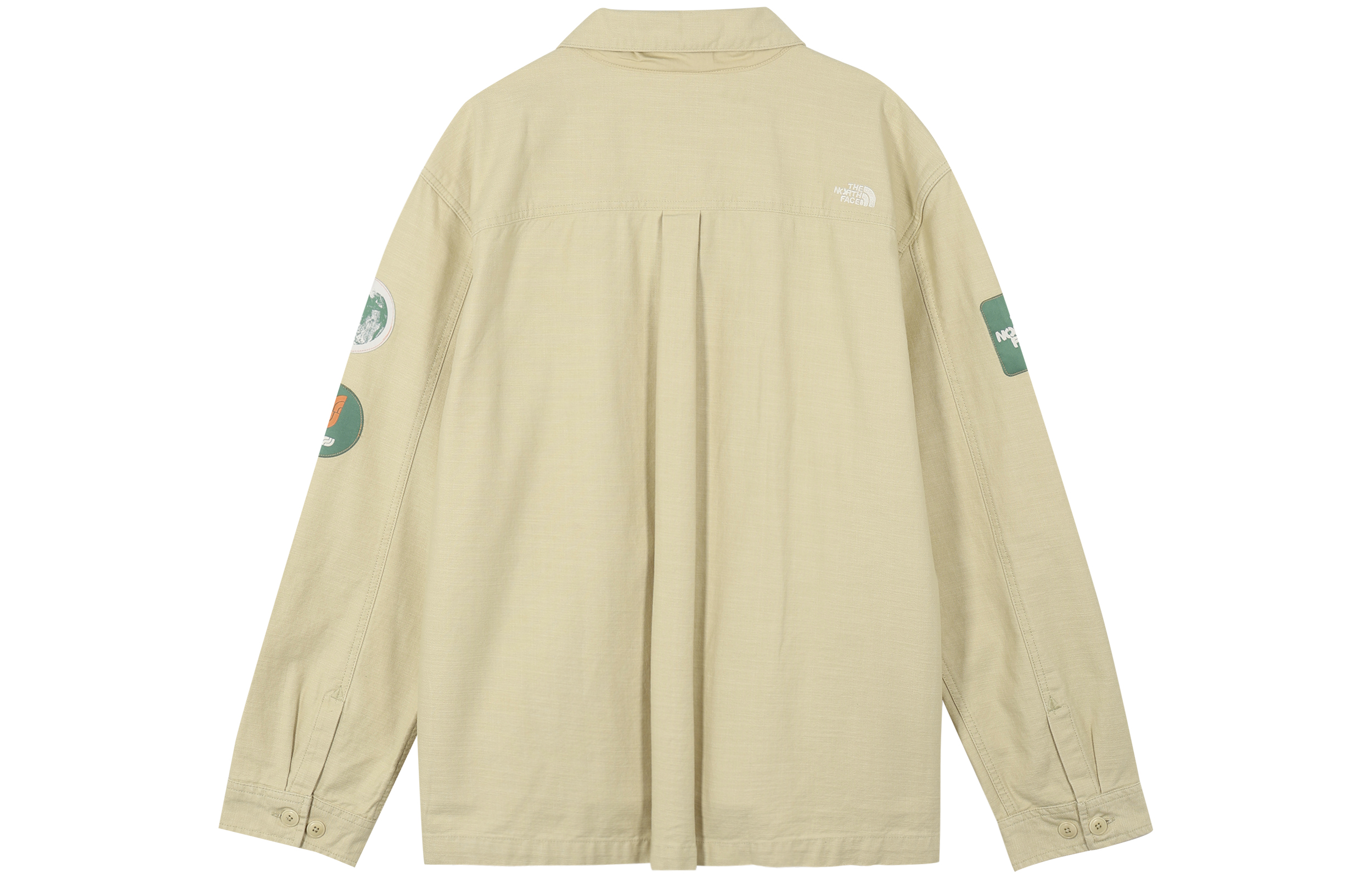 Lookbook The North Face Urban Exploration SS23 Earth Day Logo Shirt Jacket Khaki  NF0A7ZYN-3X4