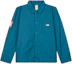 Order The North Face Urban Exploration SS23 Logo Print Shirt Jacket Blue NF0A7ZYN-EFS