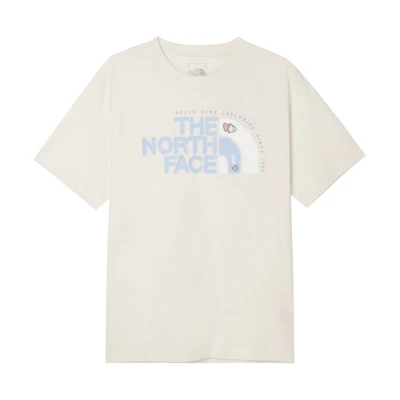 TNF Urban Exploration SS24 Logo Heart Outdoor Tee Sand Dune White NF0A8CSZ-QLI