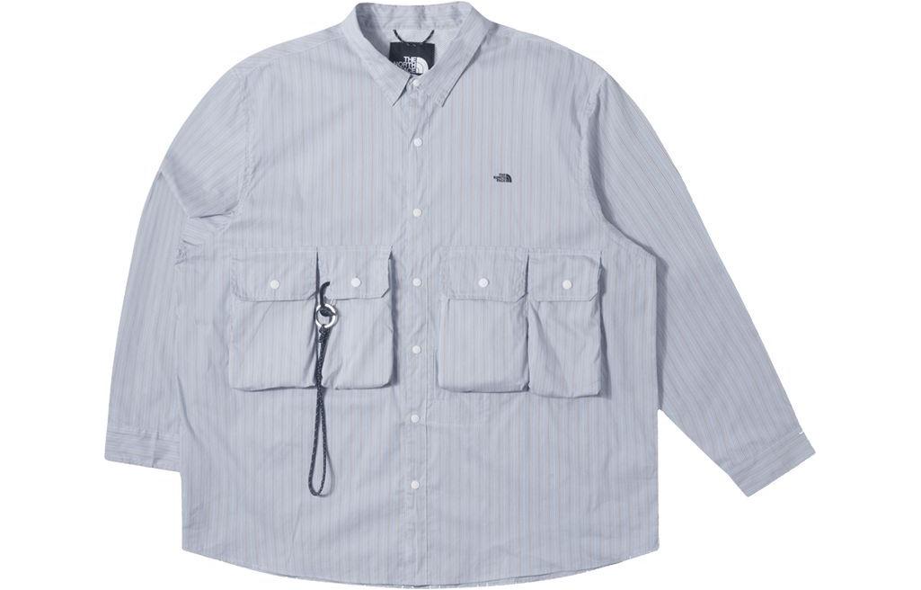 The North Face Urban Exploration Striped Logo Multi-Pocket Quick-Dry Shirt Brown NF0A885K-QHO