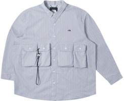 The North Face Urban Exploration Striped Logo Multi-Pocket Quick-Dry Shirt Brown NF0A885K-QHO The North Face Urban Exploration Striped Logo Multi-Pocket Quick-Dry Shirt Brown NF0A885K-QHO