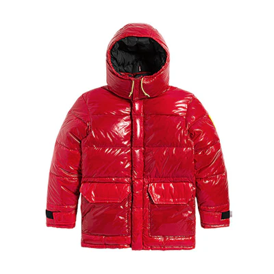 TNF Urban Exploration Water-Resistant Puffer Jacket Red Men NF0A4VVB-682