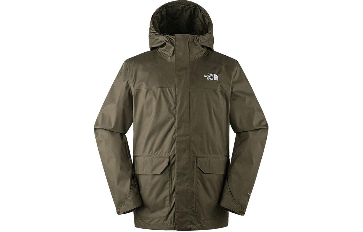 TNF Urban Exploration Waterproof Hooded Shell Jacket Green  NF0A8AUK-21L