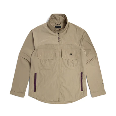 TNF Urban Exploration Windproof Breathable Khaki Logo Shirt Unisex NF0A5JUD-CEL