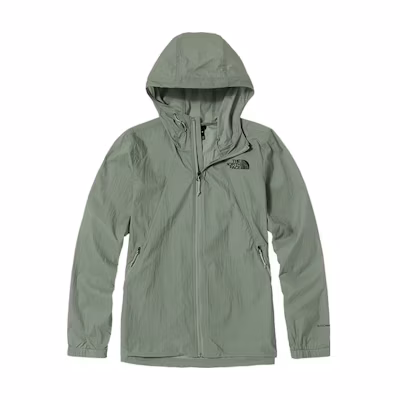 TNF Urban Exploration Windproof Water-Resistant Hoodie Jacket Grey-Green NF0A4NEE-HDF