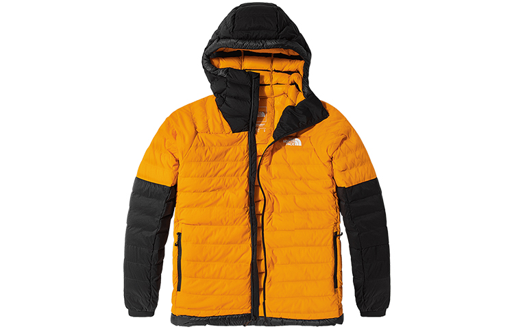 TNF Urban Exploration Yellow Water-Resistant Down Jacket for Men NF0A4R2O-ZU3