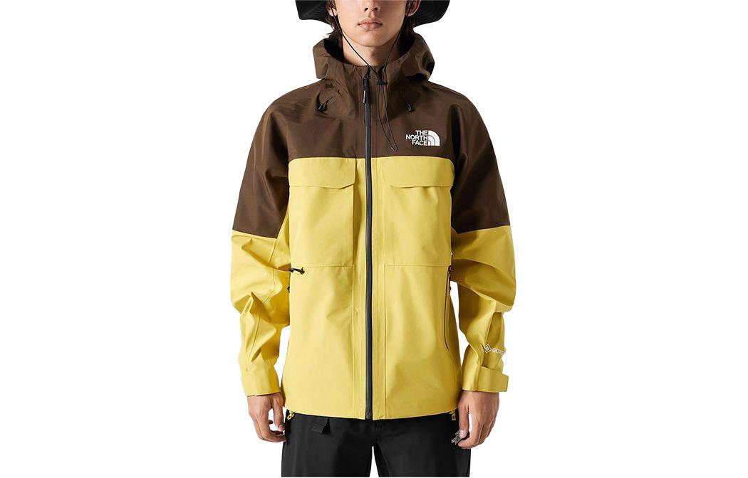 TNF Urban Exploration Yellow Waterproof Hooded Shell Jacket NF0A87U7-TOK