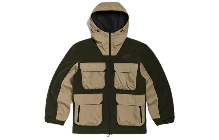 TNF Urban Multi-Pocket Fleece Zip Hoodie Khaki NF0A5JV1-CEL