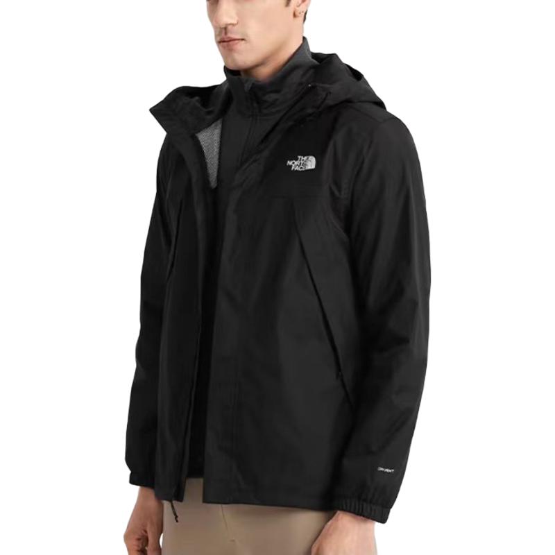TNF Urban Outdoor Series Black Waterproof Hooded Jacket for Hiking NF0A7QOH-JK3 圖 4