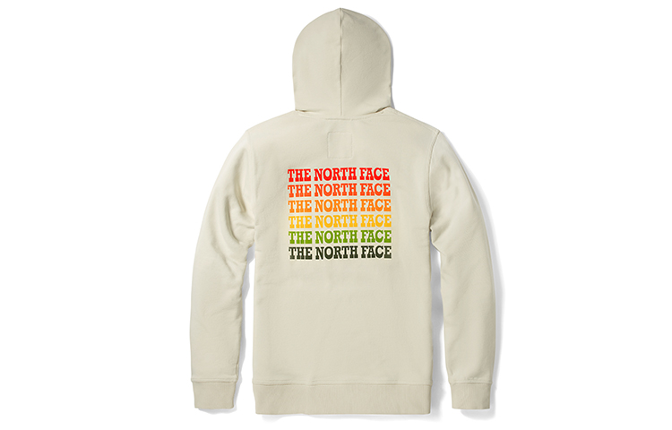 TNF Vanlife Retro Rainbow Print Hoodie Unisex Off-White NF0A5JW6-11P