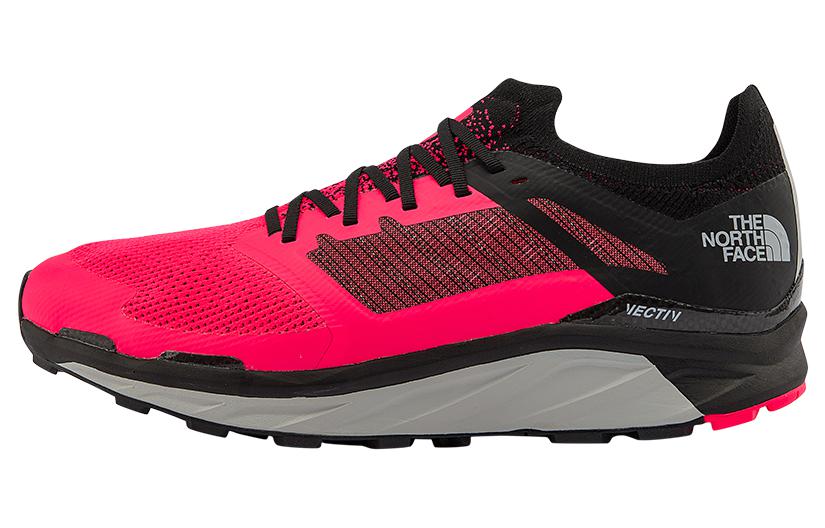 Buy The North Face Vectiv Eminus Sepatu Lari Hitam Trail Marker Corak Merah Coral 4T3L-50T