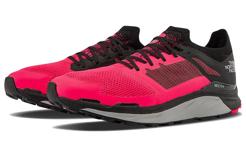 Order The North Face Vectiv Eminus Sepatu Lari Hitam Trail Marker Corak Merah Coral 4T3L-50T
