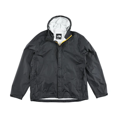 TNF Venture Jacket Black - Solid Color Hooded Zip Jacket NF0A3JPM-JK3