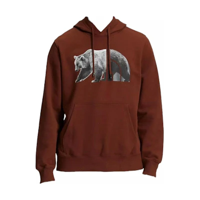 TNF Vintage Hoodie with Animal Print in Deep Oak NF0A7UNM-6S2