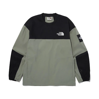 TNF Vintage Logo Crewneck Sweatshirt Unisex Military Green NM5MP03M