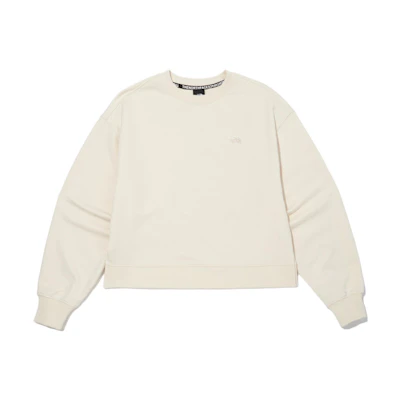 TNF W's Essential Cream White Logo Sweatshirt (Unisex) NM5MN30B