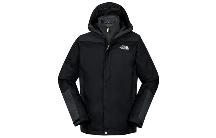 TNF Waterproof 3-in-1 Fleece Outdoor Jacket Black NF0A3CGL-KT0