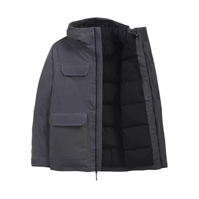 TNF Waterproof 550 Down Hooded Parka, Winter Grey NF0A5GJX-174