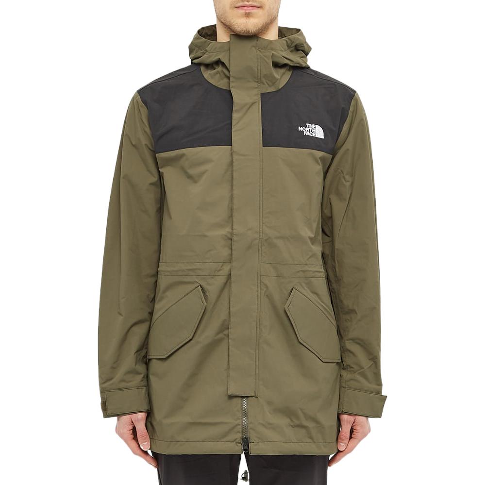 TNF Waterproof Breathable Colorblock Hooded Jacket Green NF0A4ALM-BQW 圖 3