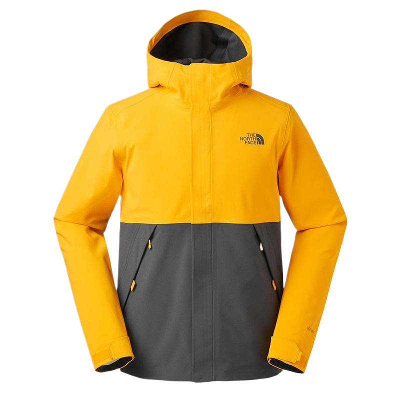 TNF Waterproof Breathable Hooded Jacket Orange/Grey for Men NF0A3V95-K7N