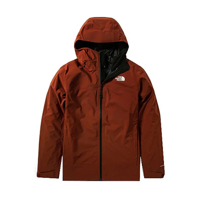 TNF Waterproof Breathable Outdoor Jacket in Red-Brown 4N9R-WEW