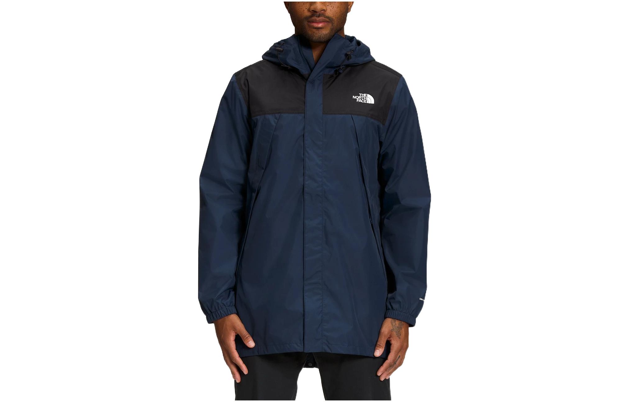 TNF Waterproof Colorblock Outdoor Jacket with Logo Print NF0A7ZUB-92H