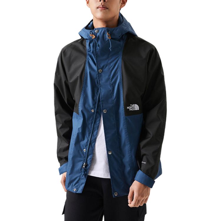 TNF Waterproof Hiking Jacket with Hood Blue NF0A5JZJ-MPF
