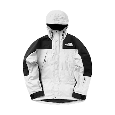 TNF Waterproof Windbreaker Hoodie Jacket Grey White NF0A52ZT-9B8