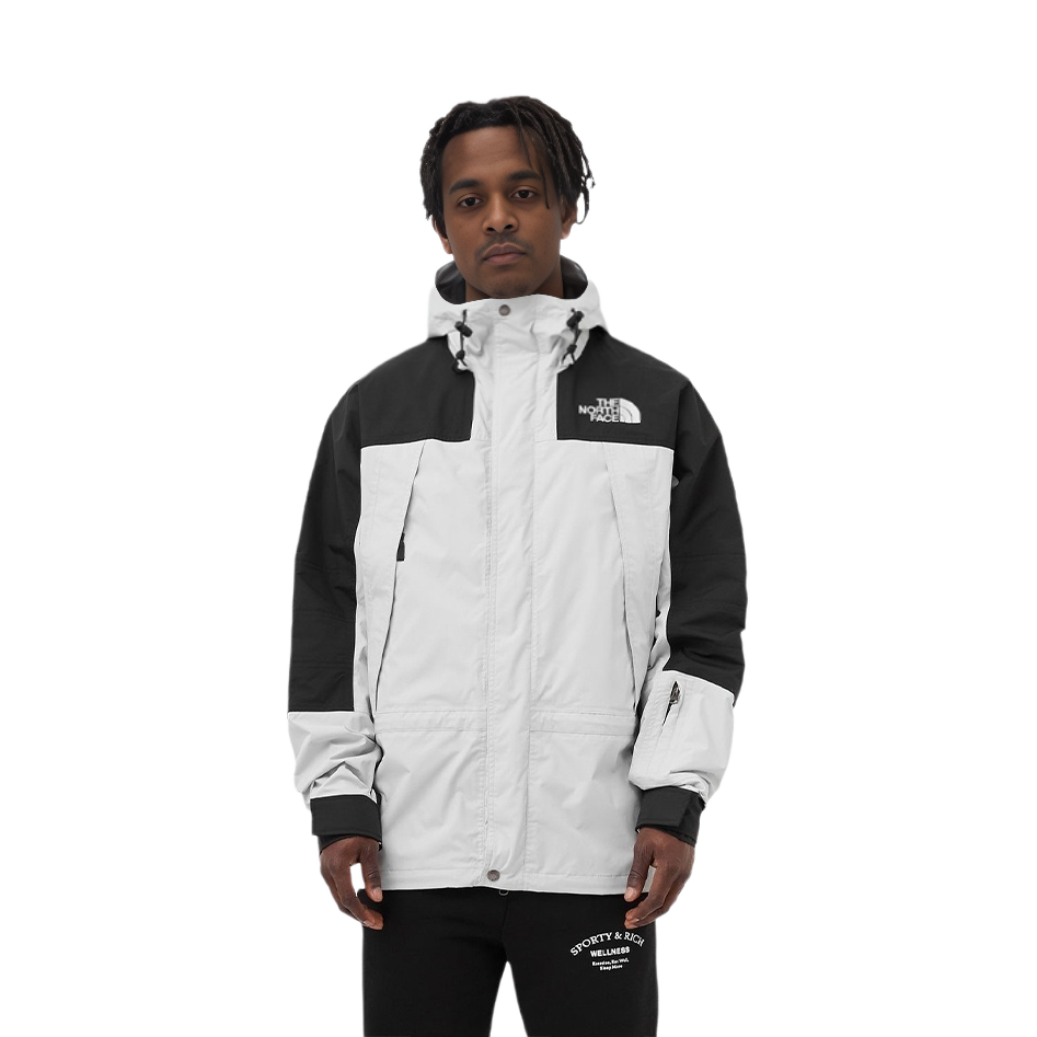 TNF Waterproof Windbreaker Hoodie Jacket Grey White NF0A52ZT-9B8 圖 5