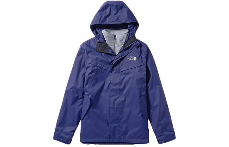 TNF Waterproof Windproof Breathable 3-in-1 Jacket Blue Unisex 46JL-L62