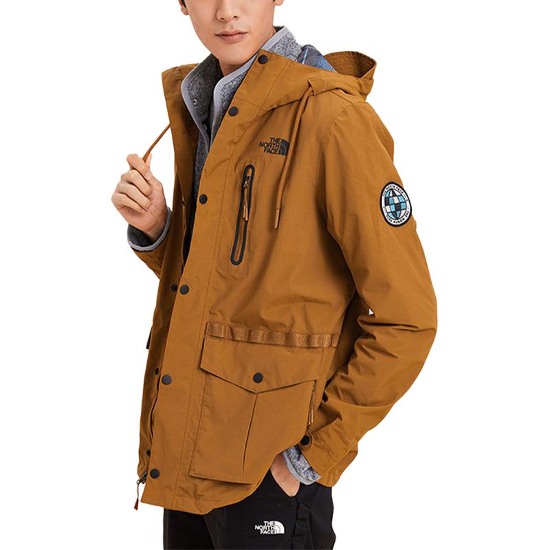 TNF Waterproof Windproof Breathable Hooded Jacket Orange NF0A3V3O-UBT