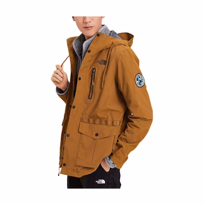 TNF Waterproof Windproof Breathable Hooded Jacket Orange NF0A3V3O-UBT