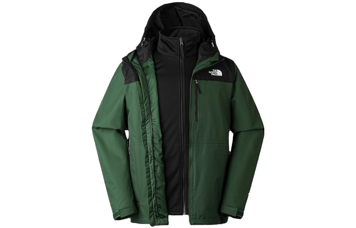 The North Face Waterproof Windproof Green 3-in-1 Softshell Jacket NF0A81RO-KII