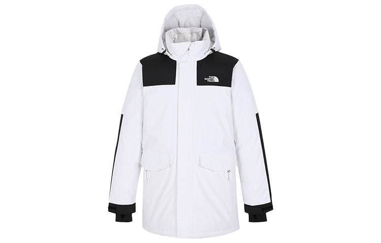 TNF White 550 Down Puffer Jacket with Embroidered Logo NF0A4U81-FN4