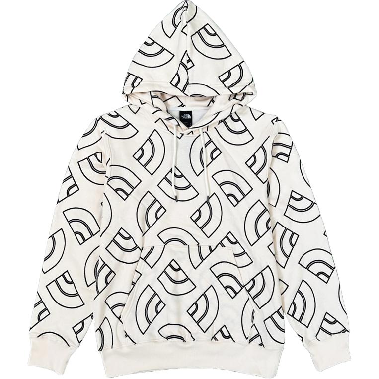TNF White All Over Print Hoodie Long Sleeve Sweatshirt NF0A81YF-OUD