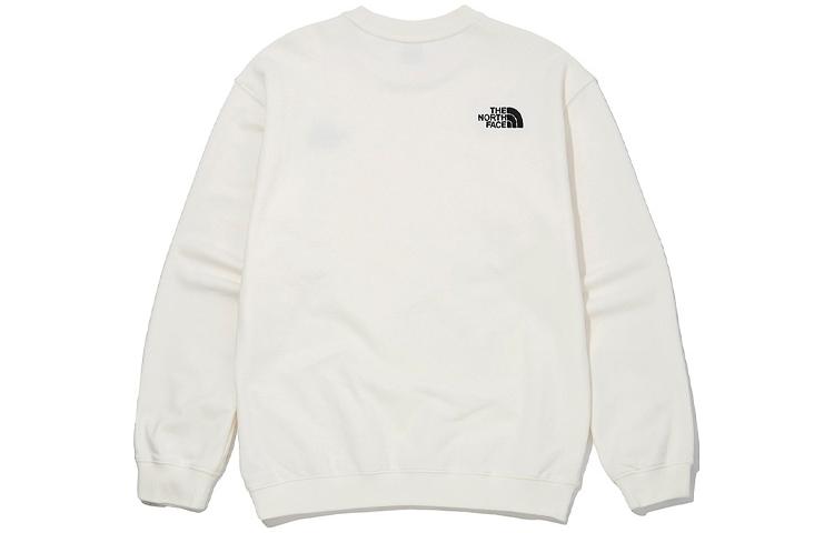 TNF White Embroidered Logo Crewneck Sweatshirt Unisex NM5MM01B 圖 3