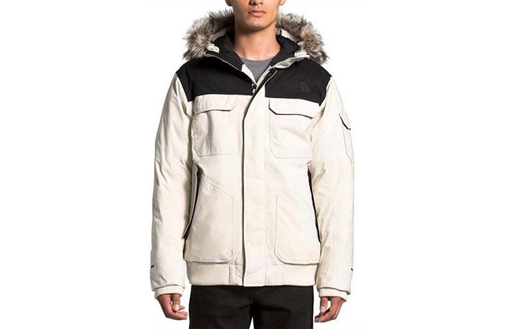 TNF White Embroidered Logo Down Jacket NF0A33RG-L0E