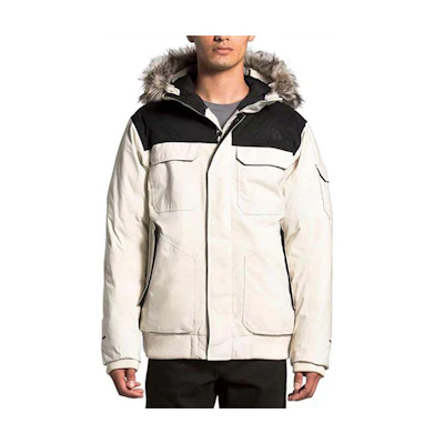 TNF White Embroidered Logo Down Jacket NF0A33RG-L0E
