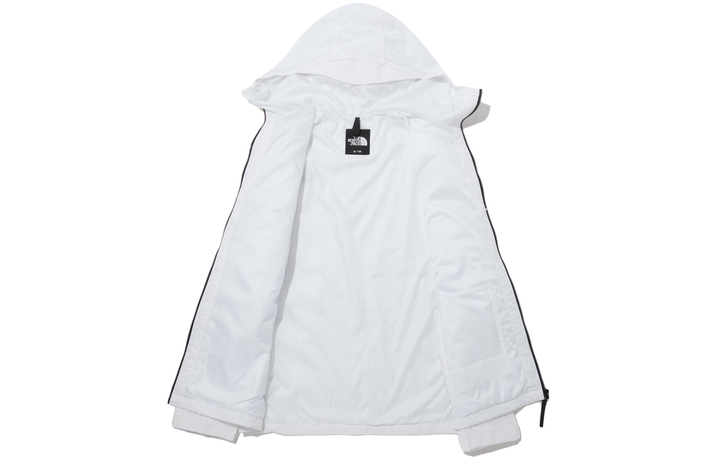 TNF White Embroidered Logo Zip-Up Hoodie Jacket Unisex NJ3BP04C 圖 4