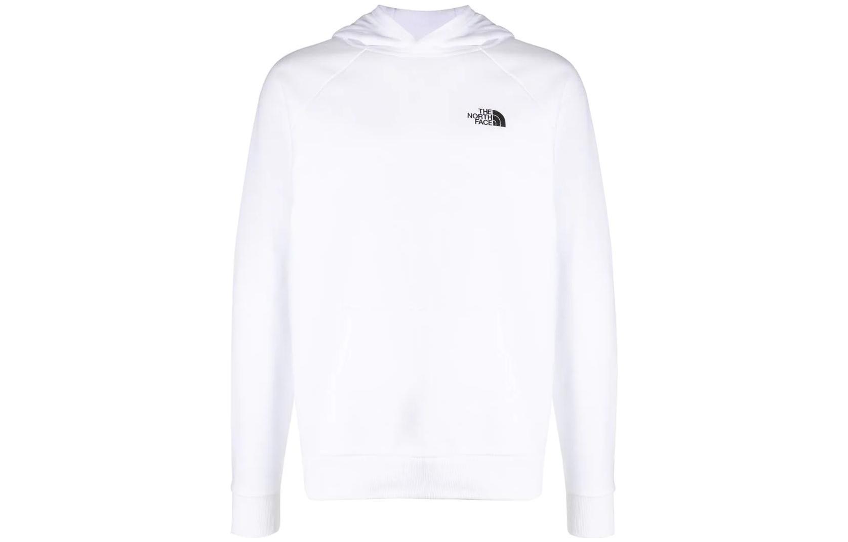 TNF White Hoodie with Back Letter Print NF0A2ZWUFN41WHITE