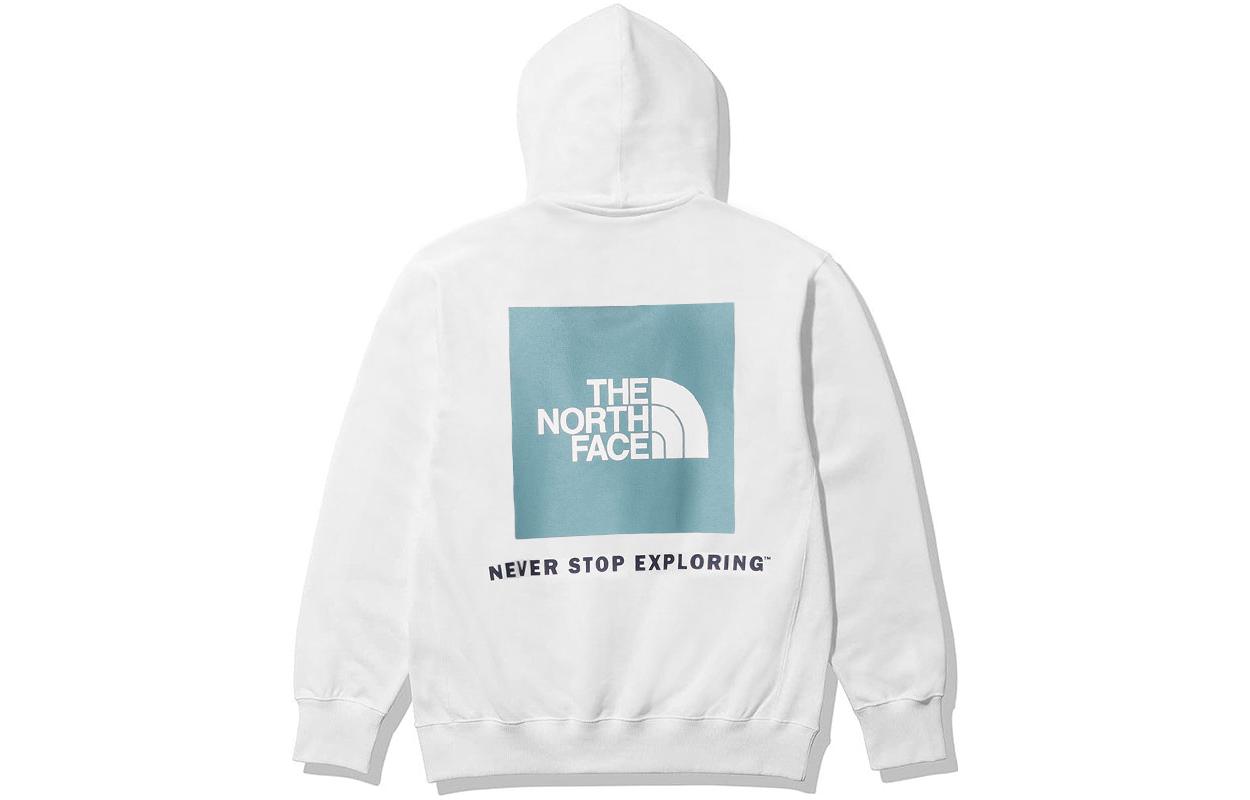 TNF White Hoodie with Back Logo Print NF0A4761-523
