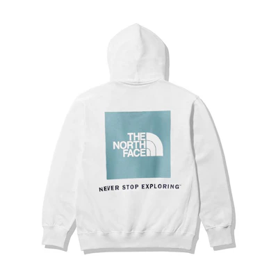 TNF White Hoodie with Back Logo Print NF0A4761-523