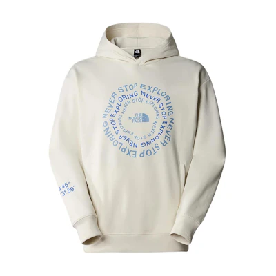TNF White Letter Print Pullover Hoodie Unisex NF0A87F3-QLI