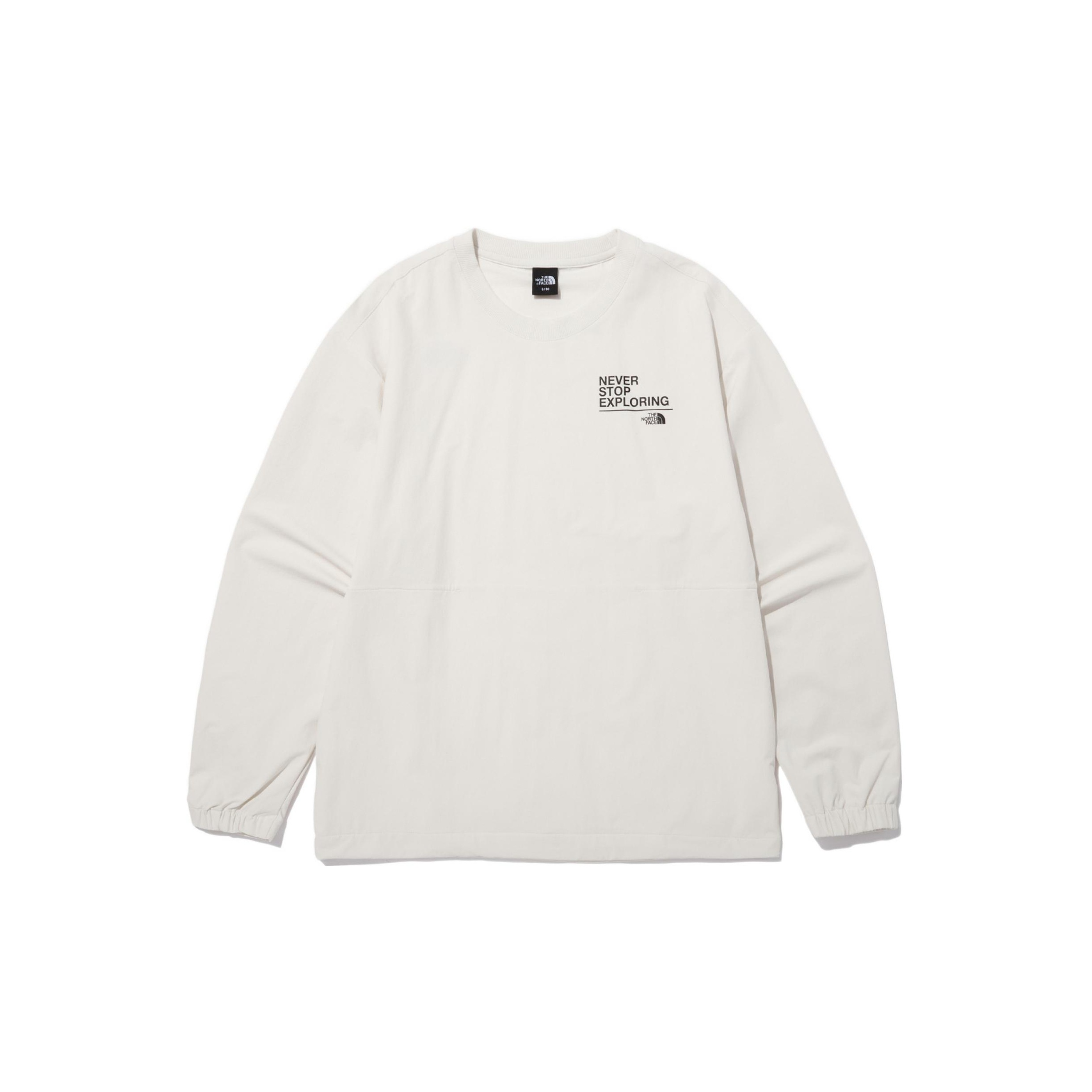 TNF White Logo Crewneck Pullover Sweatshirt Fashion NM5MN70C