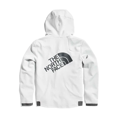TNF White Logo Print Hooded Outdoor Jacket NF0A3V6T-9B8