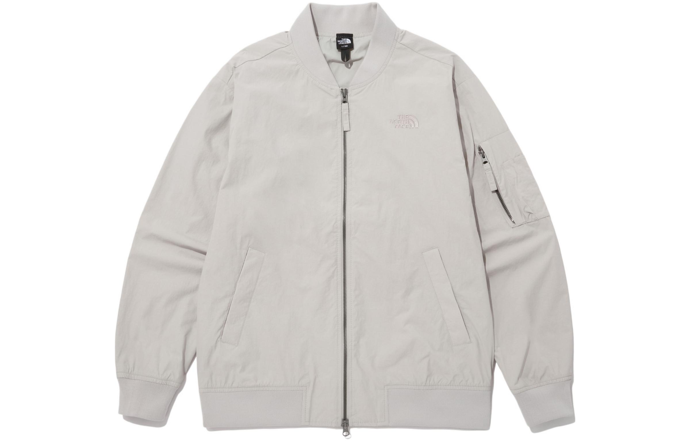 TNF White Logo Print Long Sleeve Jacket Unisex NJ3BP02B