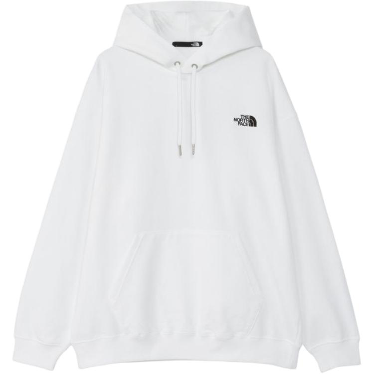 TNF White Logo Print Pullover Hoodie Unisex NT12443-W